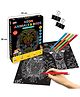 Little Berry Junior Neon Animals & Birds Mandala Art Colouring Kit - 12 Unique Designs with Sketchpens & Glitter Tubes for Girls (Multicolour)