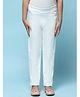 BIBA Cotton Lycra Solid Jeggings - Off White