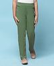 BIBA Cotton Lycra Solid Jeggings - Moss Green