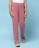 BIBA Cotton Lycra Solid Jeggings - Onion Pink