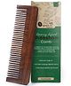 Organic B Rosewood widetooth Long Comb for hair growth and curly hair