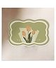 House of Quirk Dish Drying Mat for Kitchen Counter Cute Print Drainer Mats Rack Holder Countertop Absorbent Baby Bottles Coffee Pads 40x50cm- Green Lotus