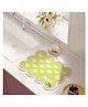 House of Quirk Dish Drying Mat for Kitchen Counter Cute Print Drainer Mats Rack Holder Countertop Absorbent Baby Bottles Coffee Pads (40x50cm, Lime Heart)