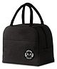 House of Quirk Insulated Lunch Bags Small For Women Work Student Kids To School Thermal Cooler Tote Bag Picnic Organizer Storage Lunch Box Portable And Reusable Black Nylon- 6.5 L