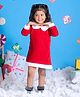 Itsmycostume Christmas Theme Full Sleeves Santa Claus Costume Dress - Red