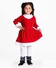 Itsmycostume Christmas Theme Full Sleeves Santa Claus Costume Set - Red