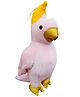 Tickles Cute Parrot Soft Stuffed Plush Animal Toy for Kids Birthday Gift (Color: Pink; Size: 25 cm)