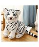 Tickles 35 cm Siberian Tiger Soft Stuffed Plush Animal Toy for Kids Birthday Gifts (Color White )