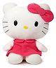 Tickles Kitty Cat Soft Stuffed Plush Toy for Kids Birthday Gift (Size: 35 cm; Color: Red)