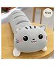 Tickles Cat Soft Stuffed Plush Bolster Pillow Toy for Kids Birthday Gift (Size: 80 cm; Color: Grey)