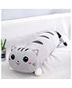 Tickles Cat Soft Stuffed Plush Bolster Pillow Toy for Kids Birthday Gift (Size: 65 cm; Color: Grey)