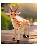 Tickles 30 cm Standing Deer Soft Stuffed Plush Animal Toy for Kids Boys & Girls Birthday Gift (Color Light Brown)
