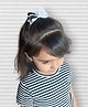 NYRA DESIGN STUDIO Bow Designed Hair Clip - White & Black