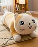 Tickles 80 cm Cat Soft Stuffed Sleeping Animal Pillow for Kids Boys & Girls (Color White & Brown)