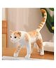 Tickles 35 cm Standing Cat Soft Stuffed Plush Animal Toy for Kids Boys & Girls Birthday Gifts (Color Orange )