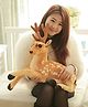 Tickles 40 cm Jungle Deer Stuffed Soft Plush Animal Toy for Kids Boys & Girls (Color Brown )