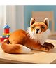 Tickles 22 cm Laying Fox Soft Stuffed Plush Animal Toy for Kids Birthday Gifts