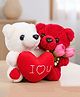 Tickles Plush Animal Hug Day Special Couple with I Love You Heart Valentine Day Gift for Girlfriend Boyfreind Husband Wife (Color: Size:13 cm)