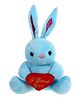 Tickles Blue Cute Rabbit with Heart Stuffed Soft Plush Toy Kids Birthday 19 cm