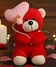 Tickles Heart Balloon Teddy Soft Stuffed Plush Toy for Kids Baby Girls & Boys Birthday Gifts Valentine's Day Home Decoration (Color: Red Size: 18 cm)