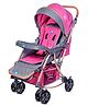 Mee Mee Baby 2-in-1 Pram/Stroller Cum Rocker, with 3 Reclining Positions, Wheel Brakes, Reversible Handle, Water-Resistant Canopy, Spacious Storage Basket, and 5-Point Safety Harness (0-3 Yrs, Red)