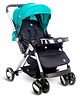 Mee Mee Dream Star Luxury Baby Stroller/Pram | 5 Point Safety Harness, One Hand Fold, Multi Level Recline Cushioned Seat, Canopy & Footrest | Fully Rotating Wheels for 0-3 Yrs (Turquoise Green)