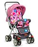 Mee Mee Little Explorer Baby Stroller / Pram for 0 to 3 Years, New Born / Kids, 5 Point Safety Harness, Adjustable backrest, 360 Swivel Wheel, Large storage basket, Reversible Handlebar Net (Modern, DX Purple)