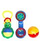 Mee Mee BPA Free Baby Rattles Set, Rattle Gift Set, Made of Food Grade Plastic, Grab Rattles and Soothing Teethers for Babies & Infants, Early Age Toys for Kids, Girls & Boys (Pack of 3, Multicolor)