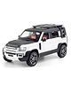 Elecart 1:24 Die-Cast Land Rover Defender SUV Model | Sound & Light Pull Back Alloy Car | Unbreakable Metal Toy for Kids | Perfect Gift for Boys Age 3+ | Collector's Item- Random Color