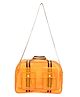 Ji and Ja Transparent Clear Bag Stadium Approved, Clear Tote Lunch Office Sports Gym Bag with Reinforced Straps, Transparent Handbag for Women & Men(orange)