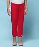 BIBA Cotton Lycra Solid Jeggings - Fuchsia Pink