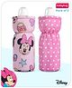 Babyhug Disney Premium Cotton Bottle Cover   Minnie Mouse & Me Theme Pack of 2 (Medium)- Pink