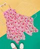 Pantaloons Junior Cotton Sleeveless Floral Printed Dress - Pink