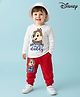 Babyhug Disney Single Jersey Knit Full Sleeves T-Shirt & Lounge Pant With Chip 'N' Dale Graphics - White & Red