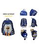 YAMAMA School Bags Space Rocket Printed Backpack For Kids With Adjustable Straps Premium Design Bag For Kids Best For School Picnic Holidays - (Height 14 Inch - Multicolor)