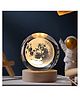 YAMAMA 3D Crystal Ball Night Lamp Crystal Ball Night Light With USB Cable Colorful LED 2.4 Inch Crystal Ball For Home Decoration Birthday Gifts Christmas Gifts Home Décor Lights Crystal Ball Lamp  (Pack of 1 - Design May Vary)