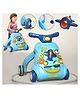 YAMAMA Children Music Walker For Babies Kids Toddlers Infant Multi-Functional Sit-to-Stand Baby Learning Activity Walker With Lights And Music Baby Walker With Wheels Baby Push Walker Toy - Blue
