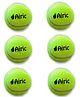 Airic Light Weight Cricket Tennis Ball  (Pack of 6, Green)