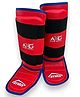 AXG NEW GOAL Premium and Professional Eva padded (Medium Size ) Hybrid MMA Shin Guard  (Red)