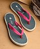 Fresh1947Feet Textured Super Comfortable Flip Flops - Pink & Teal Blue