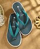 Fresh1947Feet Textured Super Comfortable Flip Flops - Teal Blue