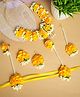 Viraasi Yellow Floral Handmade Jewelry Set