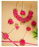 Viraasi Pink Floral Handmade Jewelry Set