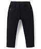 Babyhug Denim Full length washed Jeggings with Stretch - Black