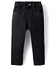 Babyhug Full Length Washed Denim Jeans with Stretch - Black
