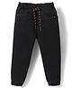 Babyhug Full Length Washed Denim Jeans With Stretch - Black