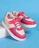 Pine Kids Velcro Closure Color Block Casual Shoes - Pink