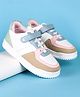 Pine Kids Velcro Closure Casual Shoes - White & Blue