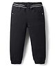 Babyhug Denim Full length washed Jogger with stretch - Black