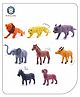 Aditi Toys Realistic Wild & Farm Animal Set for Kids, 8-Piece Plastic Animal Playset - Includes Lion, Elephant, Cheetah, Wolf, Goat, Horse, Cow, Dog - Educational Toy Set (Colors As Per Availability)